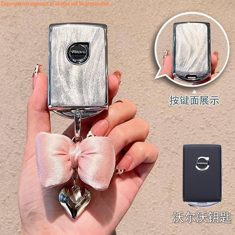 ฝาครอบกุญแจ Volvo Volvo xc60 s90 s60 xc40 xc90 s60 v40 v60 c40 พวงกุญแจ พวงกุญแจ พวงกุญแจ