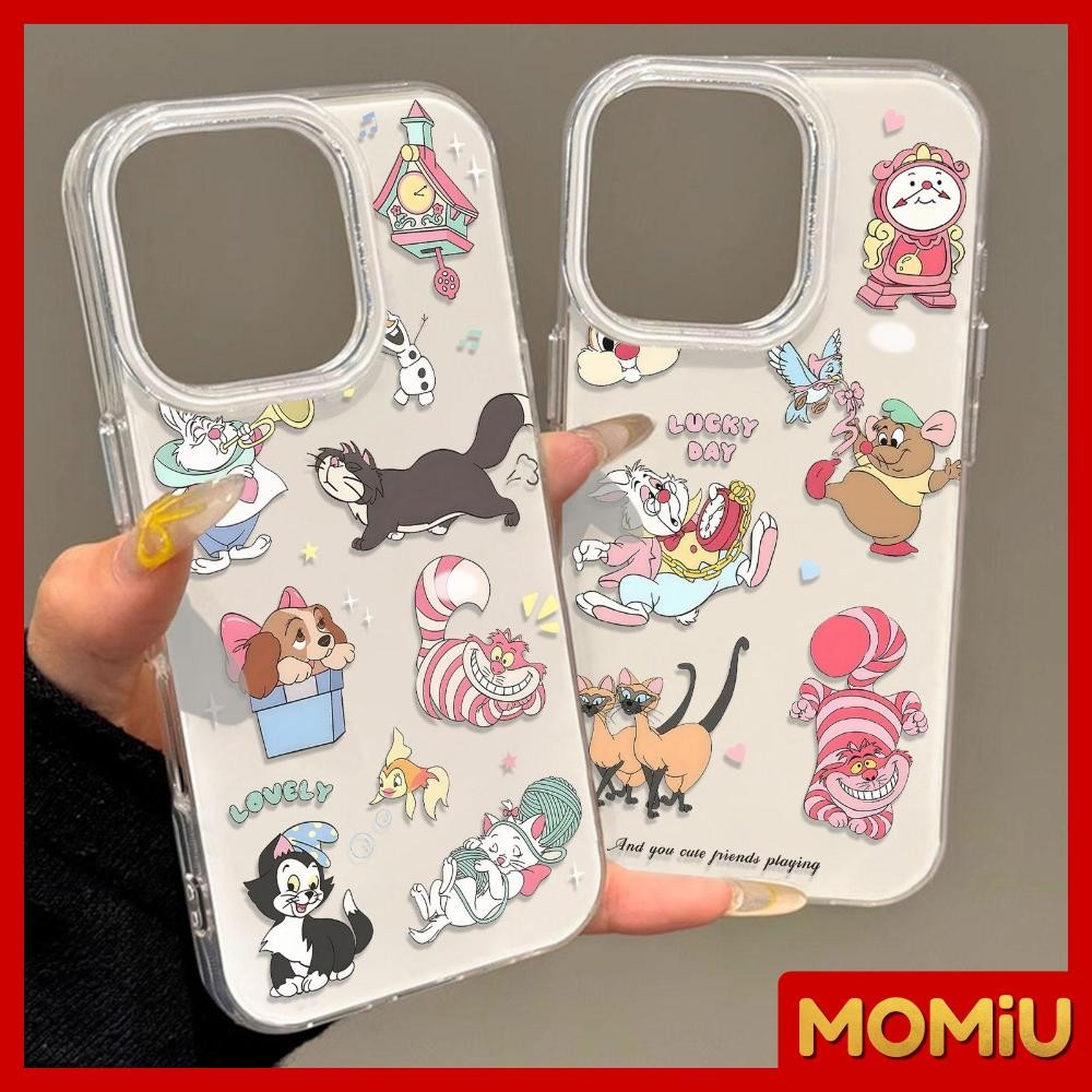 MOMiU - เจลลี่เนียนเงา IMD สีขาว เข้ากันได้สำหรับ เคสไอโฟน11 เคส iphone 16 Pro Max 7Plus XR 12 13 14 15 ลูกแมวน่ารัก