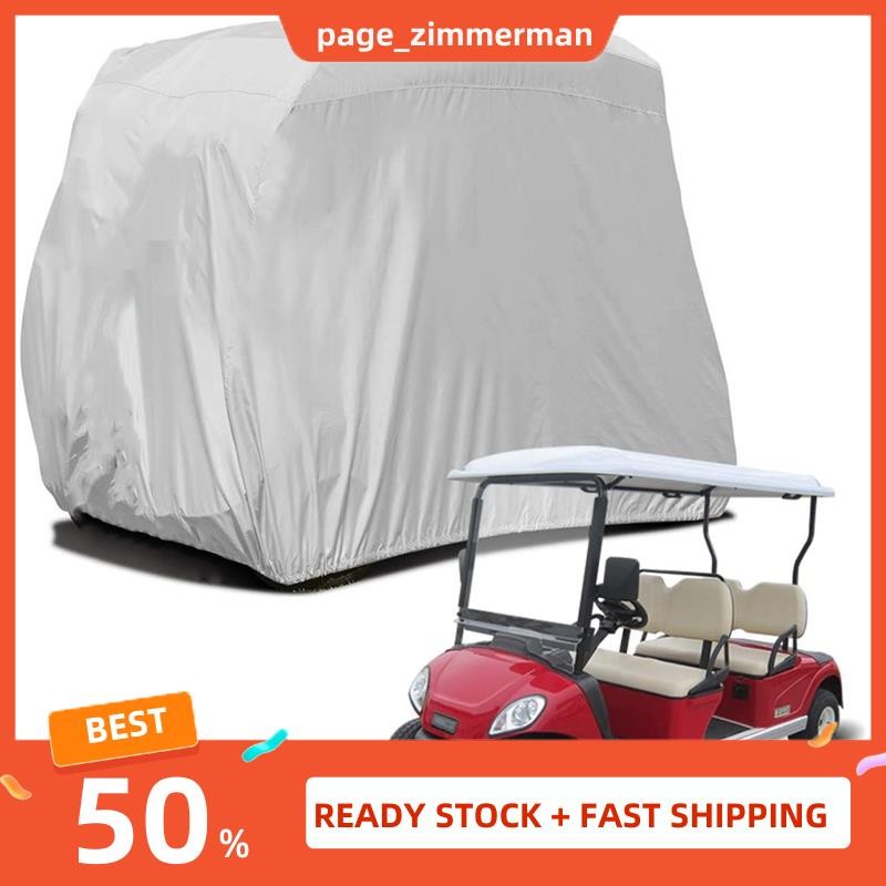 ในสต็อก 4 ผู้โดยสารกอล์ฟรถ 210D Oxford กันน้ํากันฝุ่นหลังคา Rain Cover สําหรับ EZ GO, Club Car,