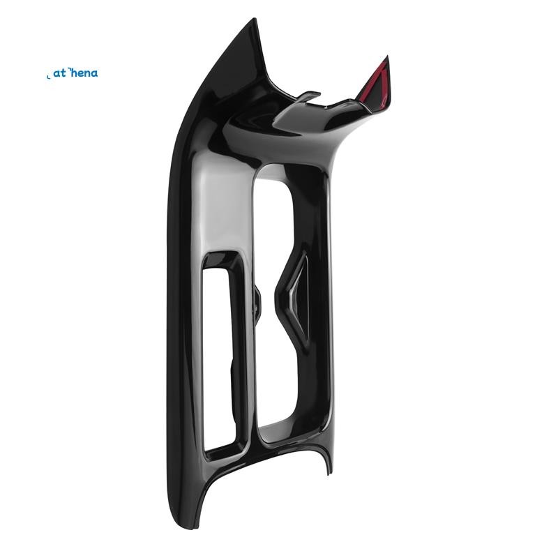 athena55Car สีดําเงาคอนโซลกลางถ้วยน้ําตกแต่งฝาครอบสติกเกอร์ Trim สําหรับ -V Vezel 2021 2022 RHD