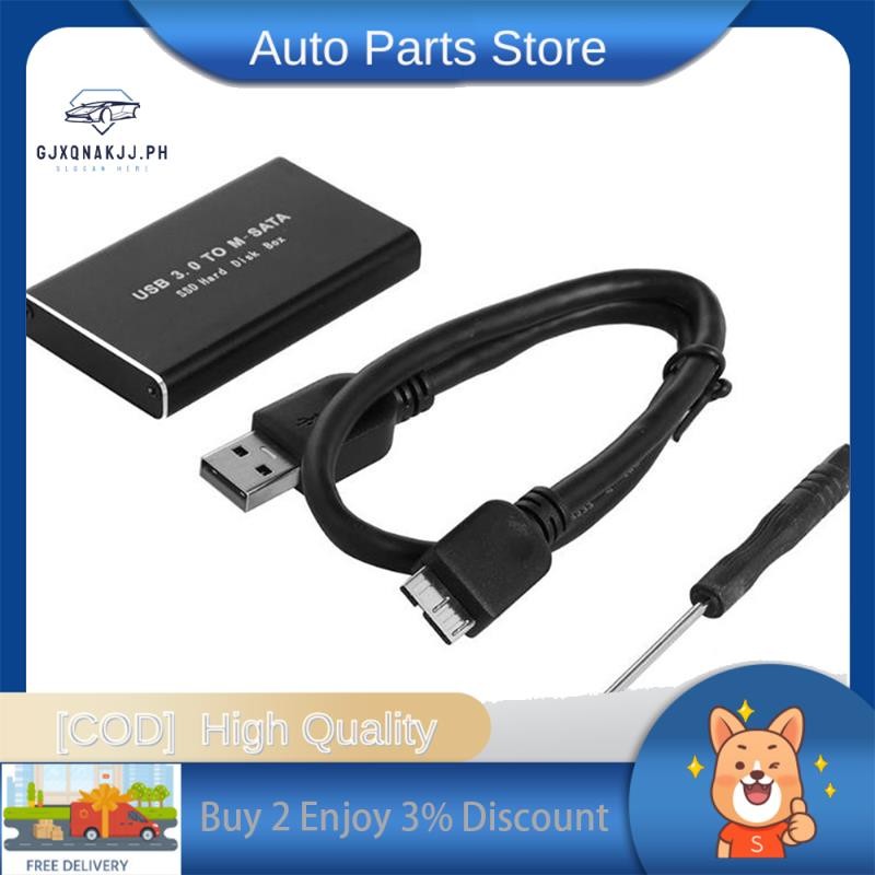 MSATA to USB 3.0 SSD Disk Box สําหรับ 30x50 มม. 30x30 มม.MSATA SSD