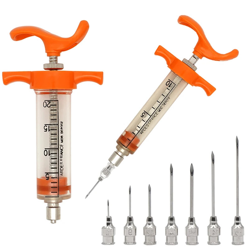 5/10/20/30/50ml Veterinary เส้นใยแก้วเข็มฉีดยาสัตว์ Heavy duty ฉีดเข็มฉีดยาสําหรับหมูไก่แพะ
