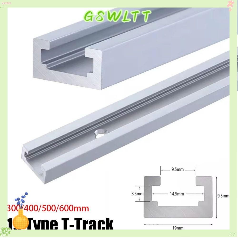 GSWLTT 1 ชิ้น T-Track,สไลด์รางT Slider Fixture Slotสไลด์T-Slot Track,อลูมิเนียม 19 ประเภท 19x9.5 มม.