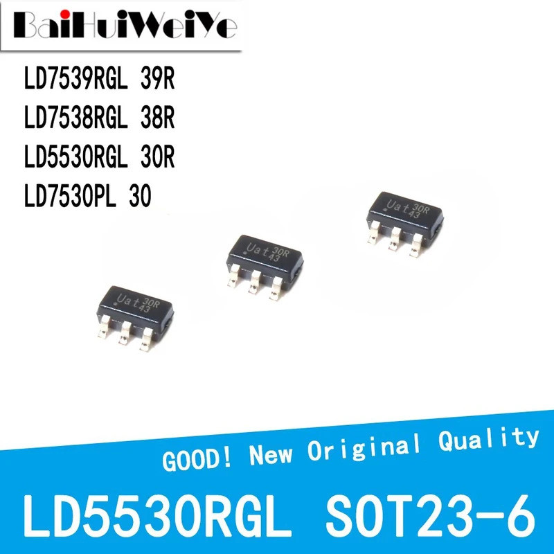 1-5PCS LD7539RGL LD7538RGL 39R 38R LD5530RGL 30R LD7530PL SOT23-6 ชิป SMD ic