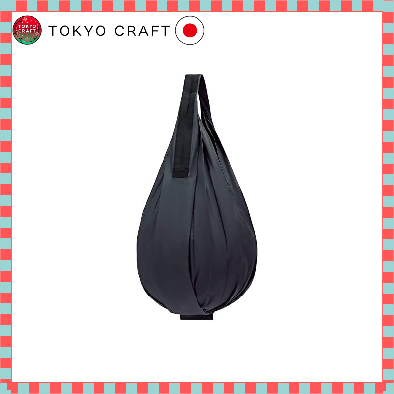 Marna Shupatto Compact Bag Drop (Black) Eco Bag Shupatto Folding (Drop Vertical Type / Durable) S460