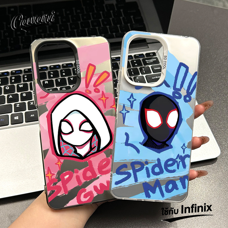 เคสโทรศัพท์ Infinix Smart 8 7 6 8Plus Spark GO 2024 20 20C 20Pro Hot 30i 40i 40 20 Play Camon 20 Note 40 Pro สปายเดอร์คู