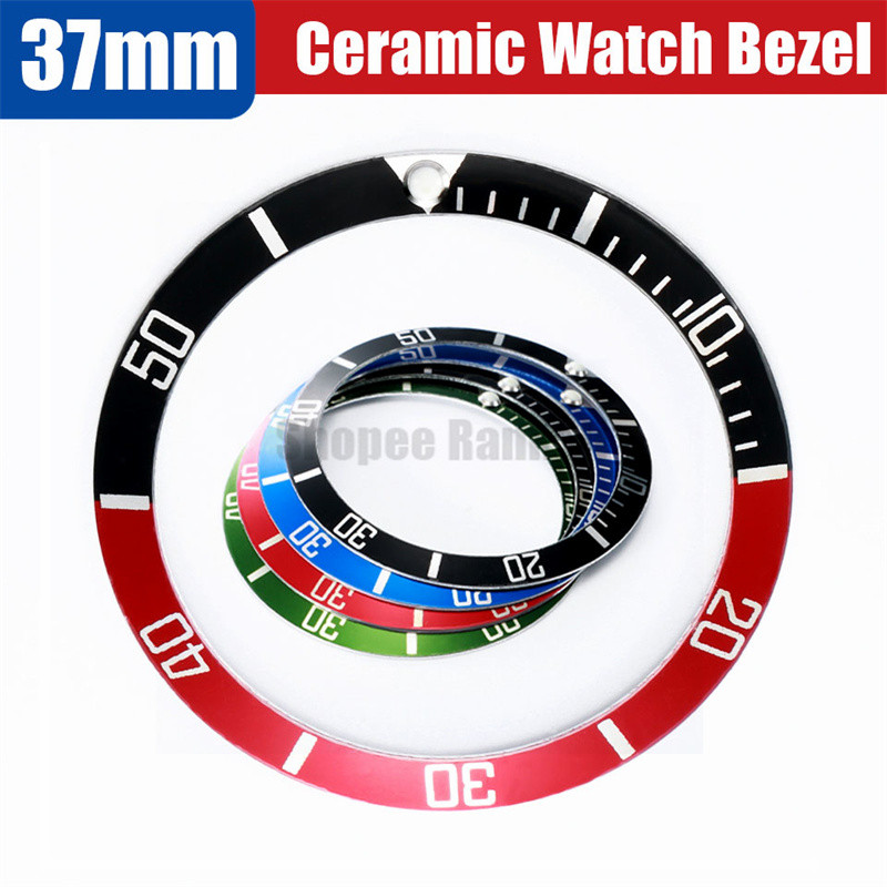เซรามิคนาฬิกา BEZEL 37 มม. ใส่แหวนสําหรับ Rolex Dial โลหะผสม Slope GMT อุปกรณ์เสริม