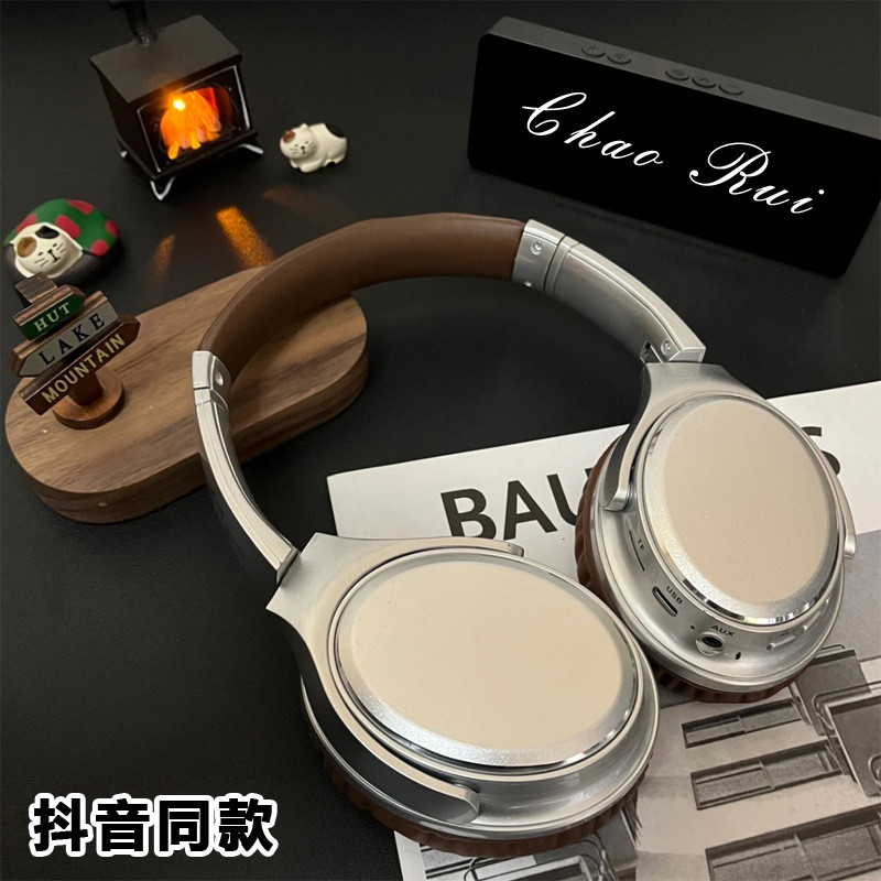 同款VJ901复古头戴式金属蓝牙耳机6.0跨境爆款运动超长续航