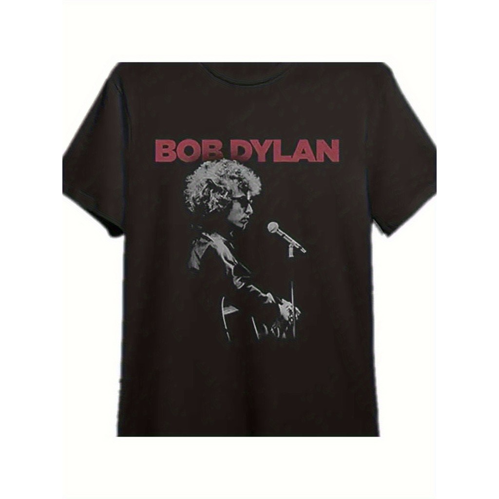 KATUN Dylan Mens Bob T-Shirt - เสื้อเชิ้ตแขนสั้นผ้าฝ้าย Distro, เสื้อยืดเพลงเย็น