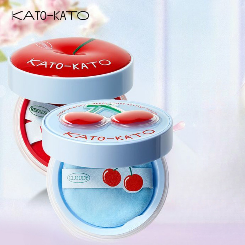KATO Honey Powder Cherry Limited Cloudy And Fog 4.0 Soft Focus Makeup ควบคุมความมันยาวนาน