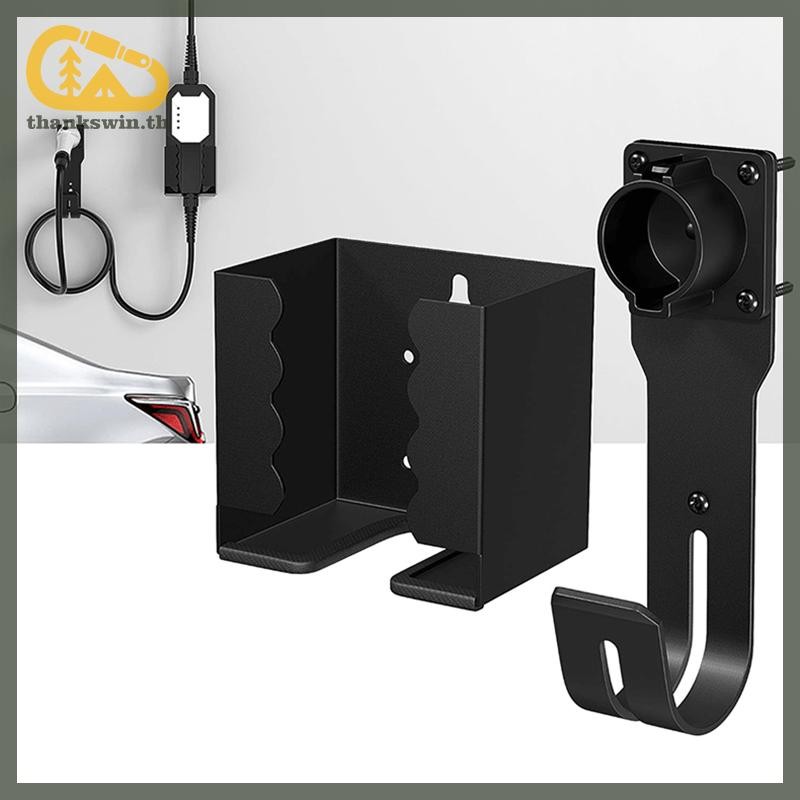Thankswin Wall Mount EV Charger Holder สําหรับ SAE J1772 Connector Cable - J-Hook Kit th