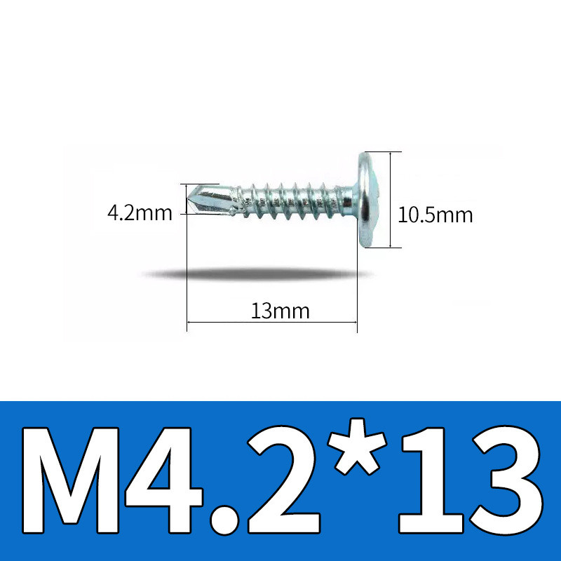 สกรูปลายสว่าน หัวเวเฟอร์ Wafer #8 1/2