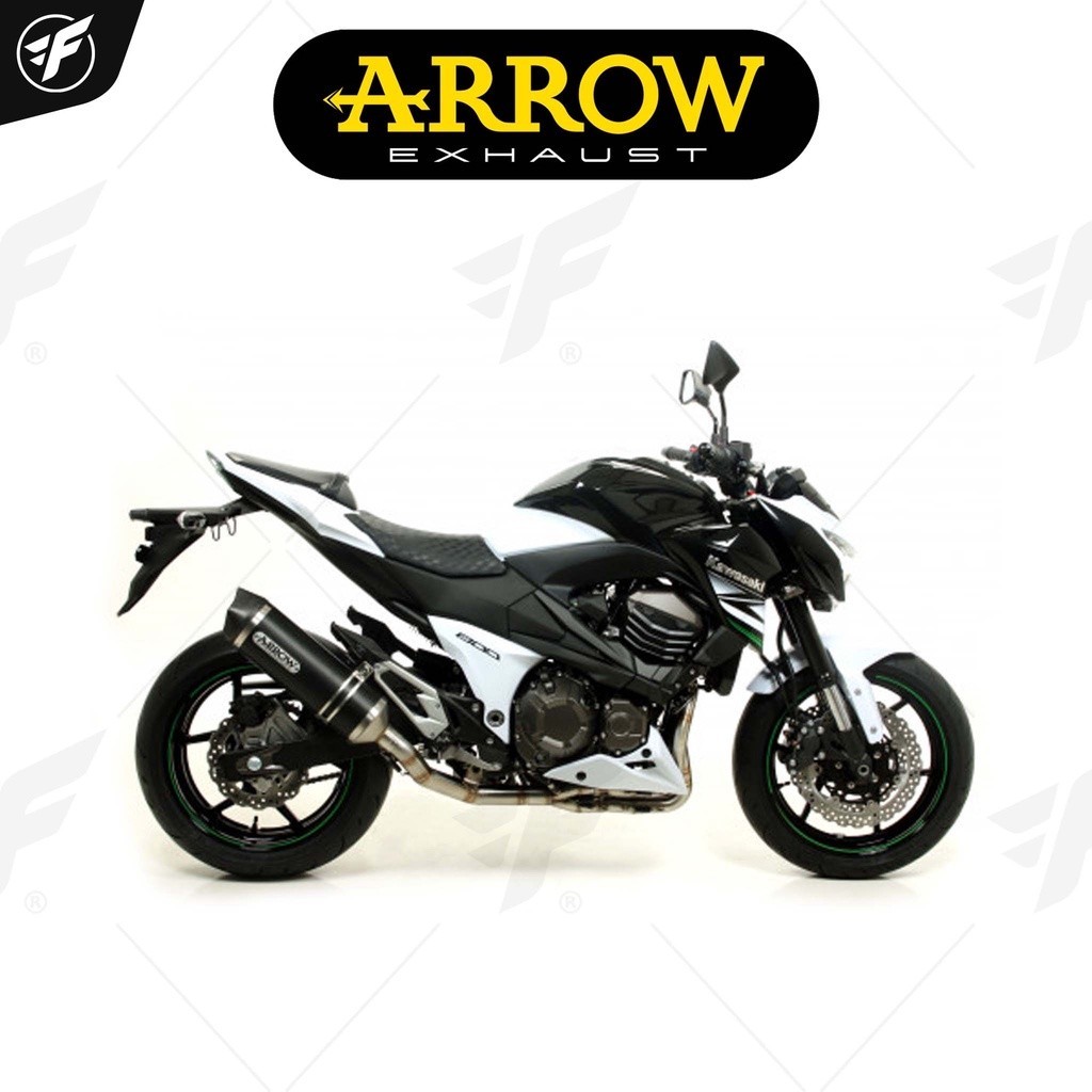 ท่อสูตร/ท่อแต่ง/ท่อไอเสีย Arrow slip on dark-carbon : for Kawasaki Z800