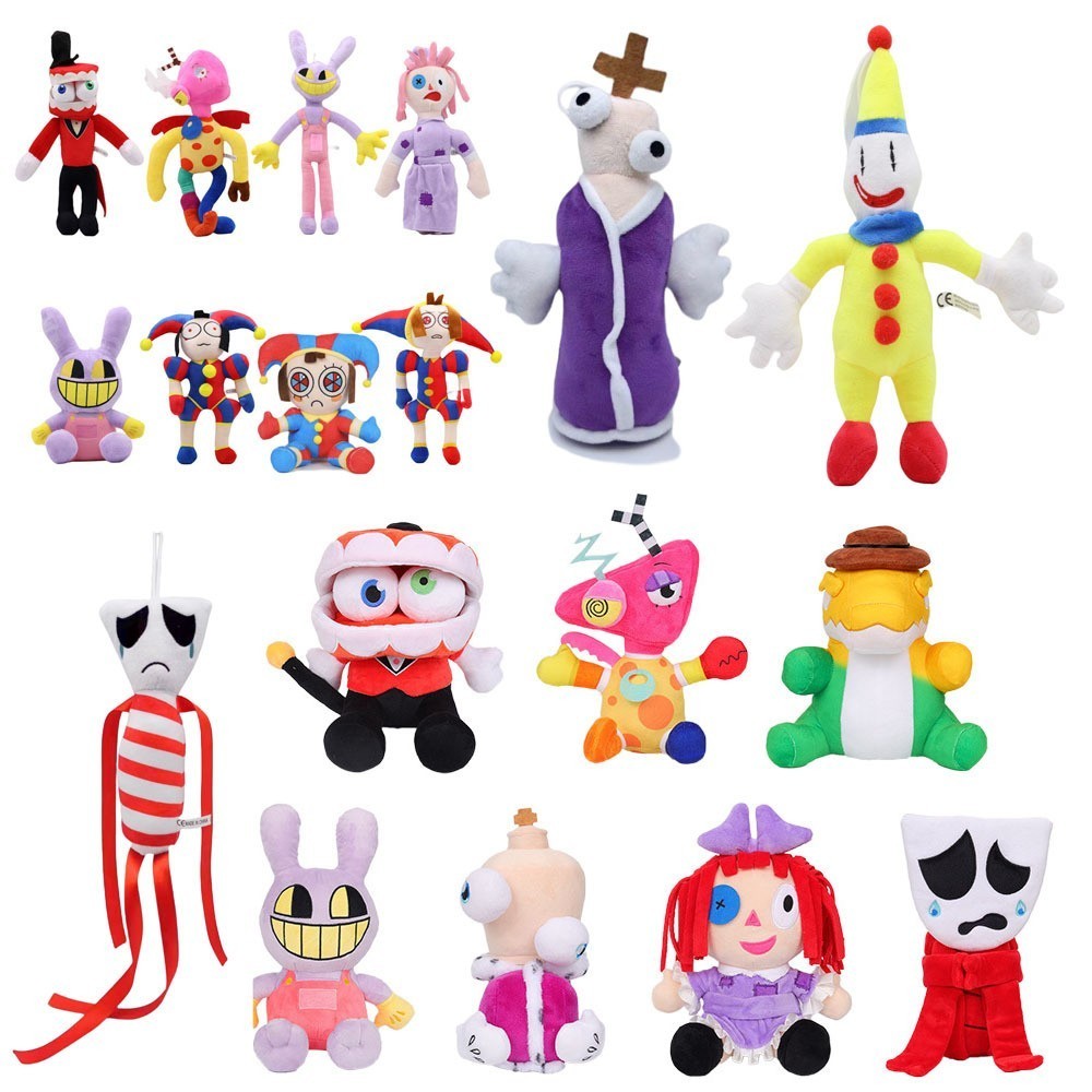 Amazing Doll Plush - Pomni Circus Digital Circus Clown ของเล่นตุ๊กตาสําหรับของขวัญเด็ก