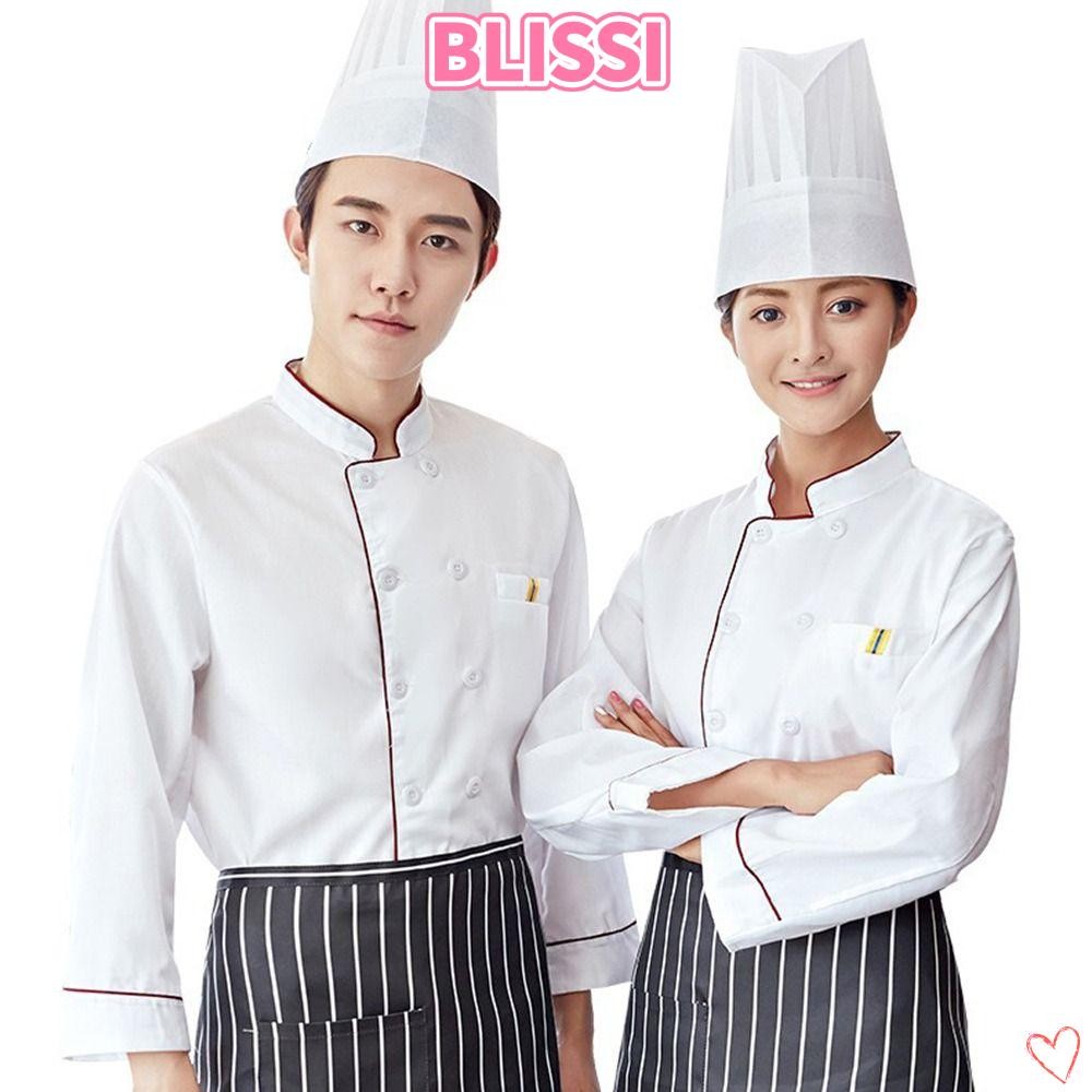 เสื้อเชฟสีขาว แขนยาว ระบายอากาศดี เหมาะสำหรับใช้งานในห้องครัว