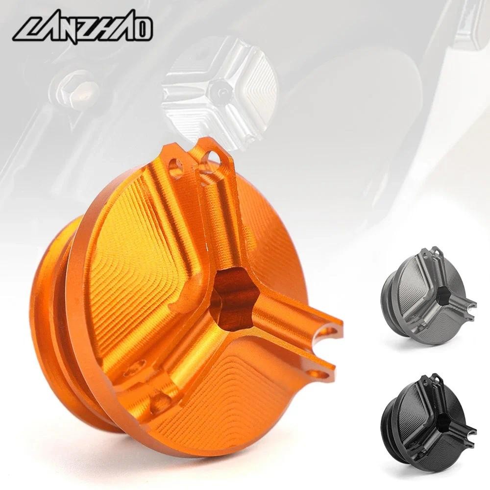 Gเครื่องยนต์รถจักรยานยนต์น้ํามันท่อระบายน้ําสกรูปลั๊ก CNC อลูมิเนียมอุปกรณ์เสริมสําหรับ KTM DUKE 690