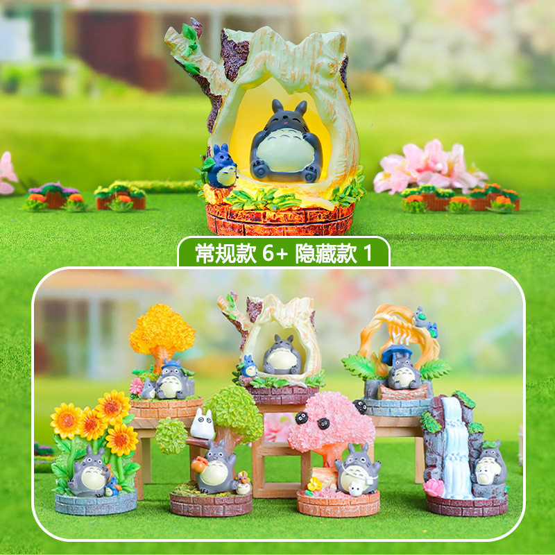 ฟิกเกอร์กล่องตาบอดสไตล์การ์ตูนอนิเมะ Nausica ของตกแต่งเรืองแสงสำหรับโต๊ะข้างเตียงในห้องนอน