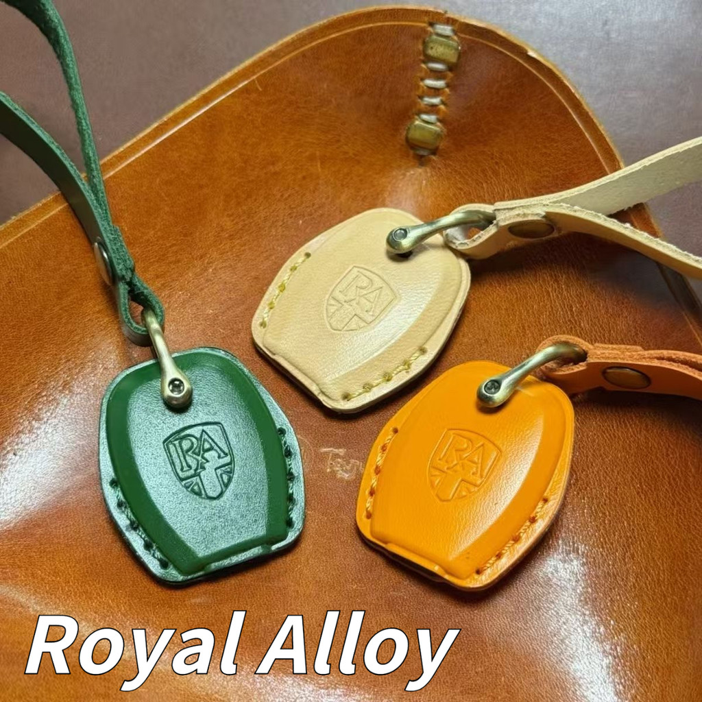 Royal Alloy motorcycle key cover, genuine leather handmade key cover, GT150, GP250, retro and simple