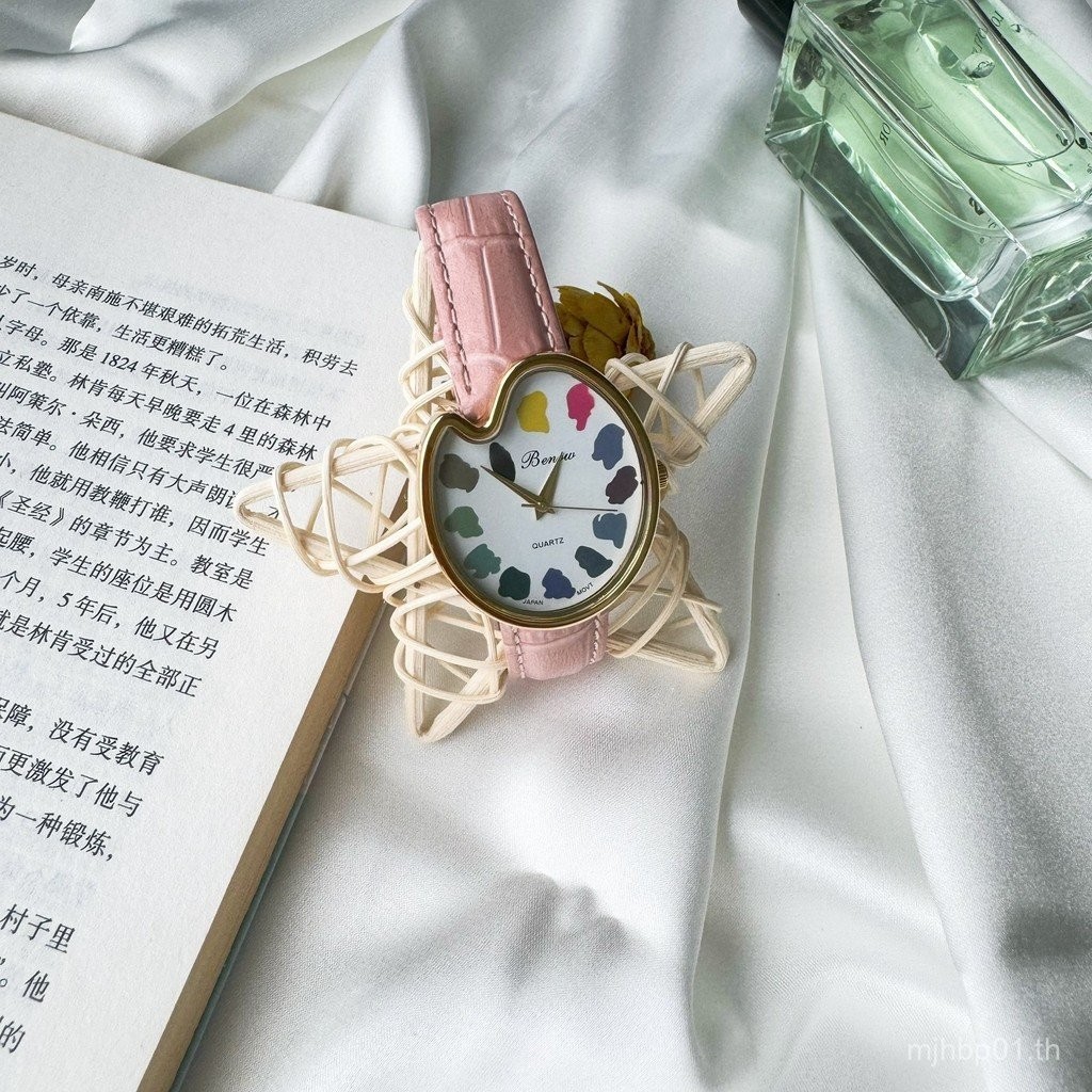 Brother Octopus Palette การ์ตูนน่ารัก ins สไตล์ใหม่อารมณ์นาฬิกานักเรียนหญิงสาวสด Influencer นาฬิกา 8