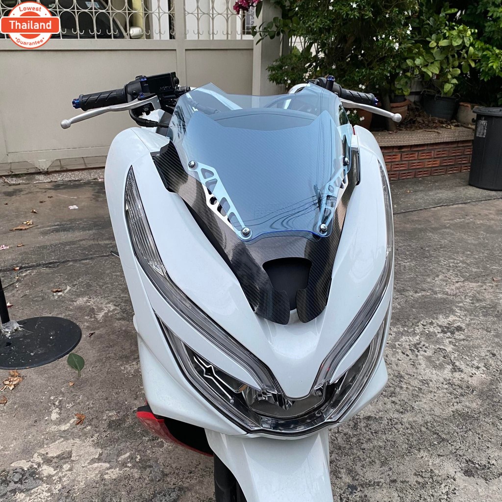 ชิวหน้าPCX year18-20 ทรงซิ่งV1 กำลังฮิต  ชิวสองขั้น+เคฟล่า  ชิวแต่งPcx2018-2020 ชิวpcx2018-2020 Pcx2