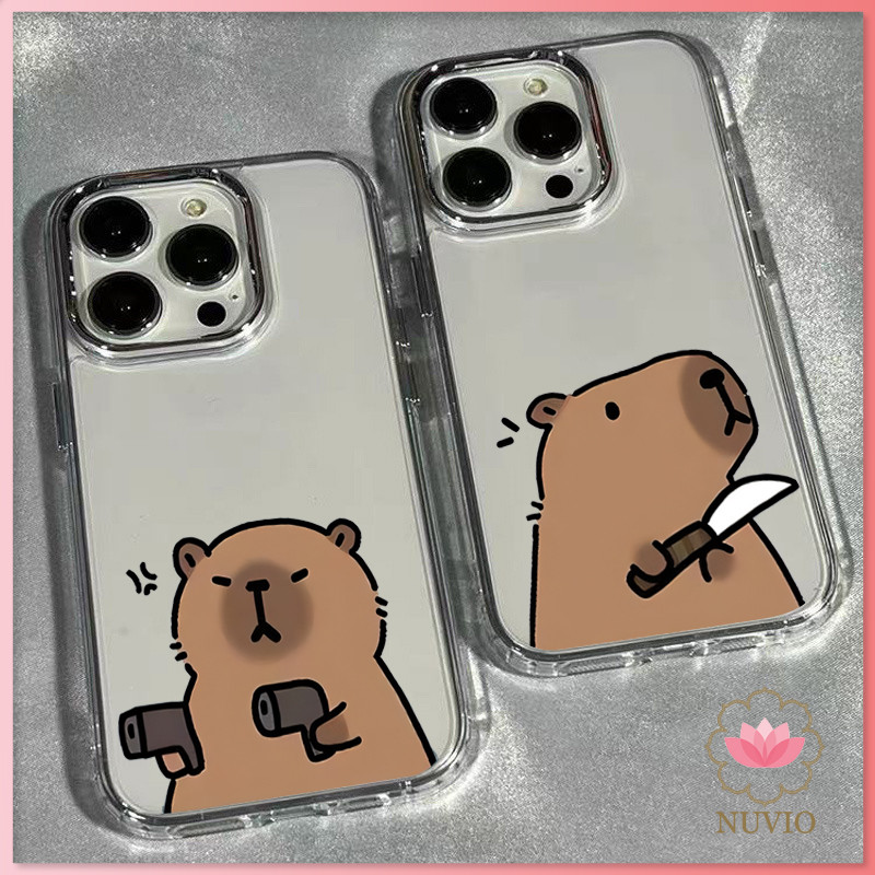 ความรู้สึกขั้นสูง จัดส่งจากประเทศไทย คาปิบาราตลกๆ สำหรับ iphone เคสไอโฟน 13 12 11 PRO MAX 16 15 14 X XS MAX XR 7/8PLUS ห