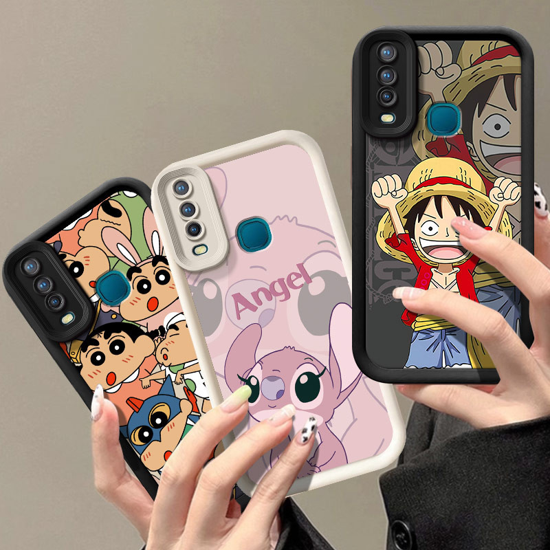 เคส VIVO Y3S 2020 / Y11 2019/Y12 / Y15/ Y17/ U3X / U10 เคสโทรศัพท์ วัสดุ TPU เคสโทรศัพท์ดีไซน์ลายแองเจิลอาย HTKLQ