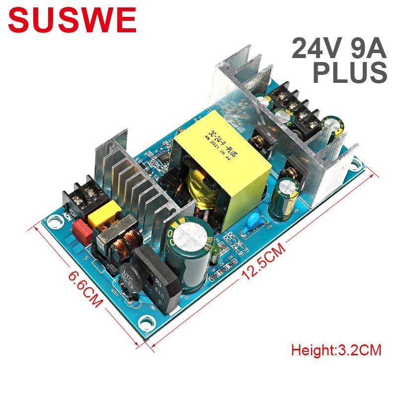 ❊AC 100-240V to DC 24V 9A Power Supply Module Board Switch AC-DC Switch Power Supply Board