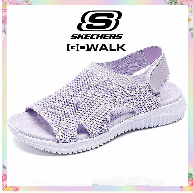 [พร้อมส่ง] Skechers__go Walk Arch Fit รองเท้าแตะลําลอง ส้นแบน แฟชั่นฤดูร้อน สําหรับสตรี