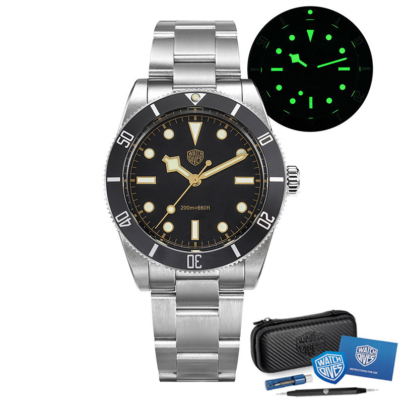 ☑Watchdives WD7922 BB54 Vintage นาฬิกาผู้ชาย VH31 Movement Sapphire คริสตัล 200 M นาฬิกาข้อมือกันน้ํ