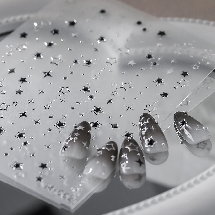 [Meow.Sensei] Tensor New Craft Gilding สติ๊กเกอร์ติดเล็บ Strobe Ice Transparent Star กาวสติ๊กเกอร์ติดเล็บ Gilding Series M-552