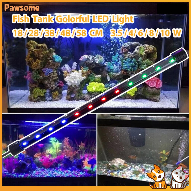 Pawsome Aquarium Light LED Water Plant Aquarium Light ดําน้ํา LED Aquarium Light กันน้ํา