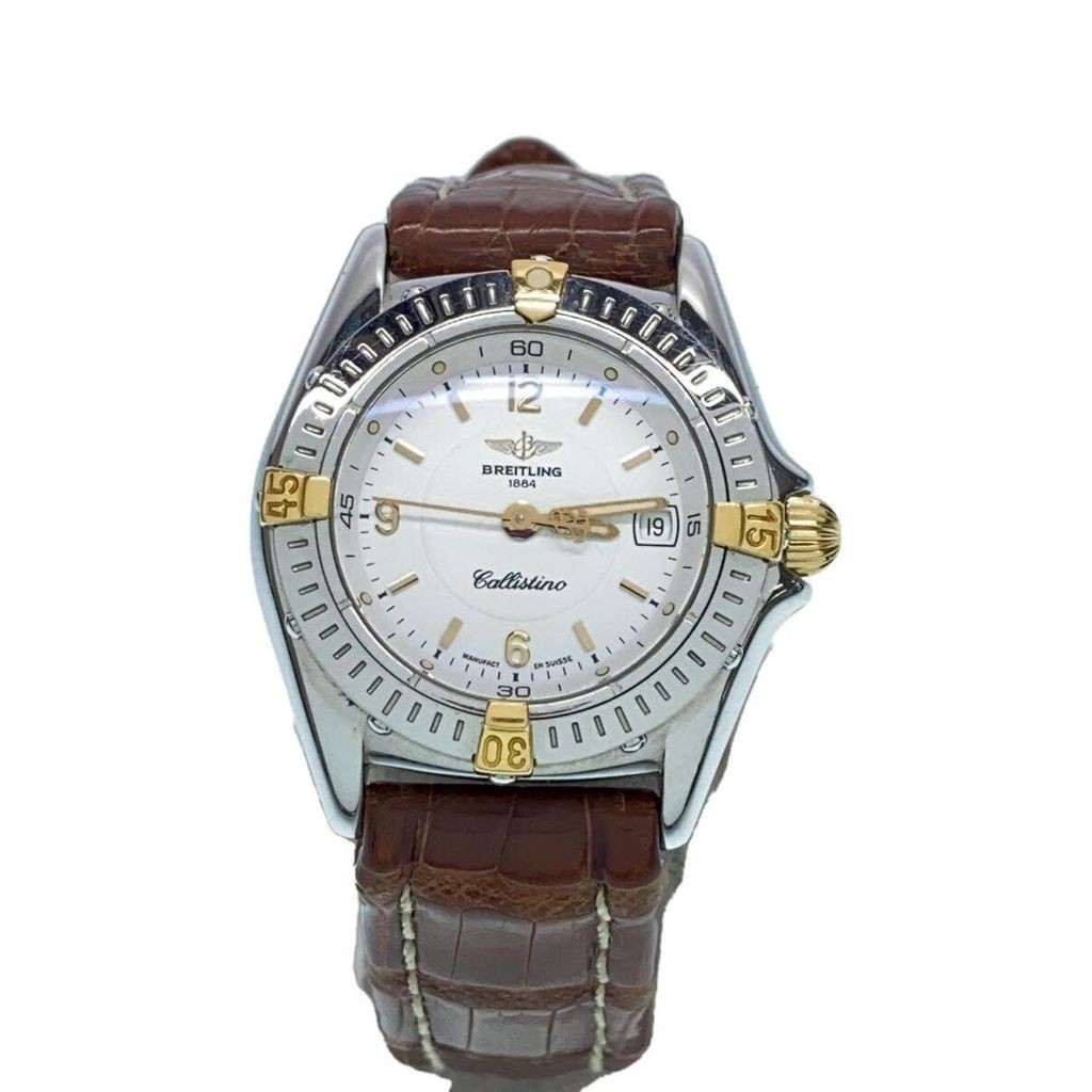 Breitling WH wht 5 REI Wrist Watch leather Women Direct from Japan Secondhand 2399982195643