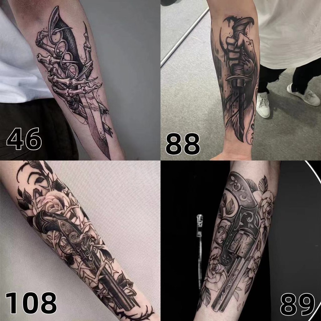 Juice Herbal Tattoo Patch กันน้ำและติดทนนาน Geisha Beauty Tattoo Patch