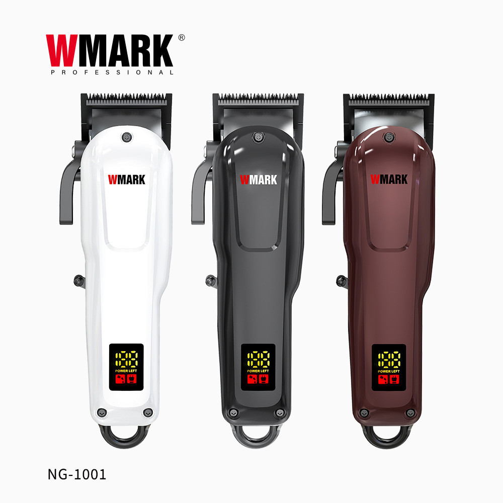 Wmark ปัตตาเลี่ยนผม NG-1001 หัวน้ํามันปัตตาเลี่ยนไฟฟ้าร้อนขายตัดผมแบบชาร์จไฟได้ร้านทําผม span