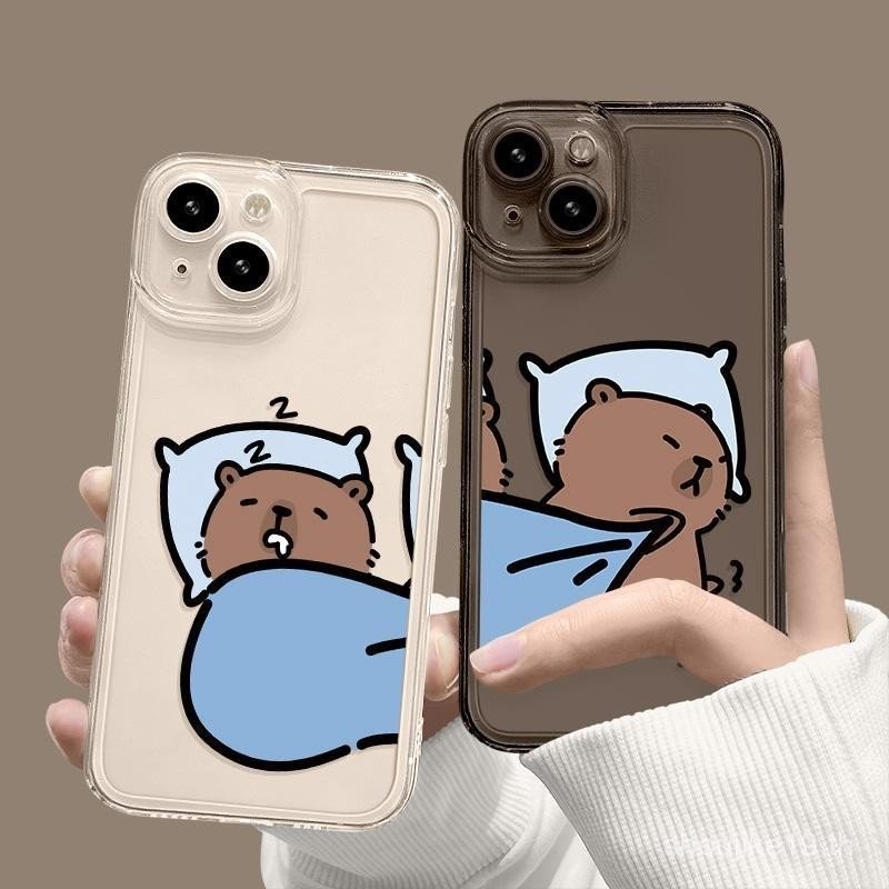 เคสมือถือ15รุ่นใหม่สำหรับ iphone13pro คาปิบาร่า14PROMAX คู่รัก12 M