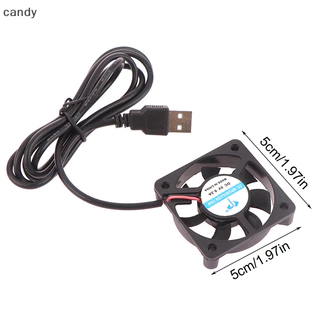 NDY 1 PC DC5010 พัดลมเงียบ 5V สาย USB มันเครื่องทําความชื้นตัวเชื่อมต่อพัดลม PC N