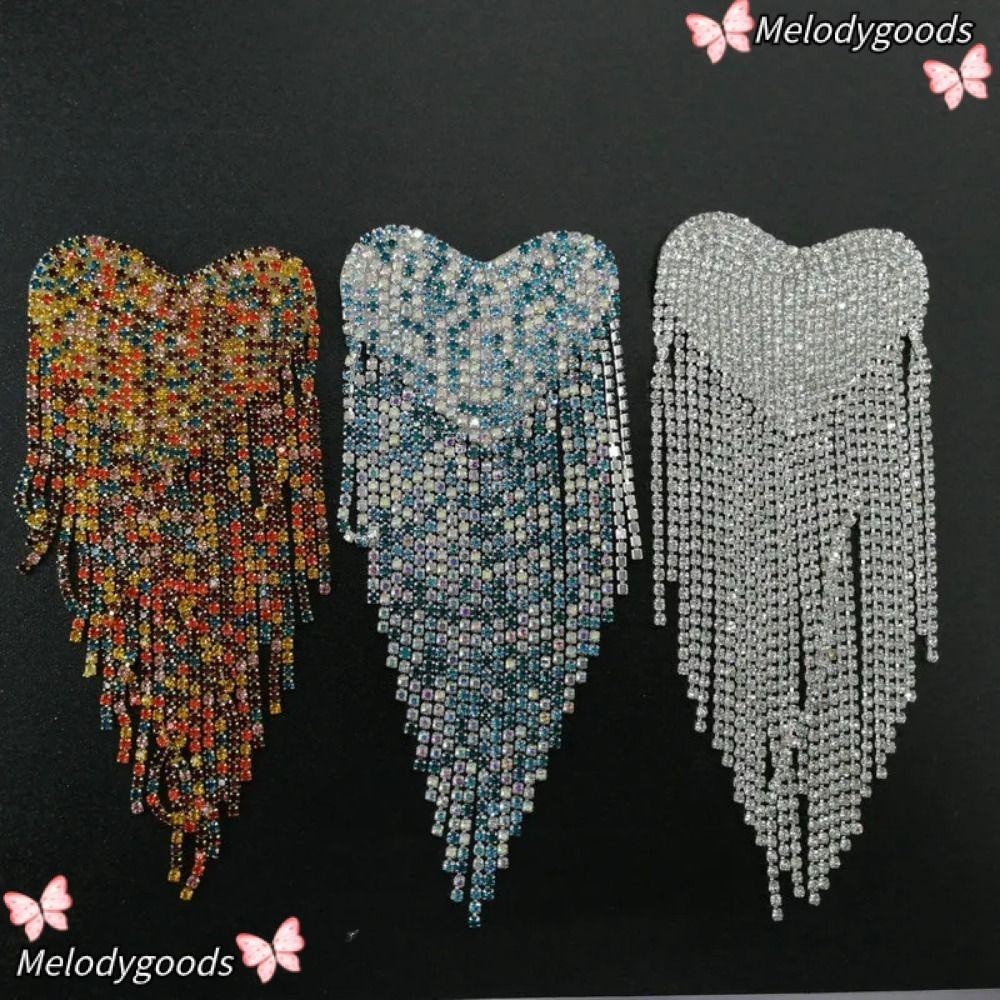 Melodg พู่อินทรธนู, Retro Heart ยาวเข็มกลัด, Delicate Punk DIY คลาสสิกไหล่เครื่องประดับผู้ชายผู้หญิง