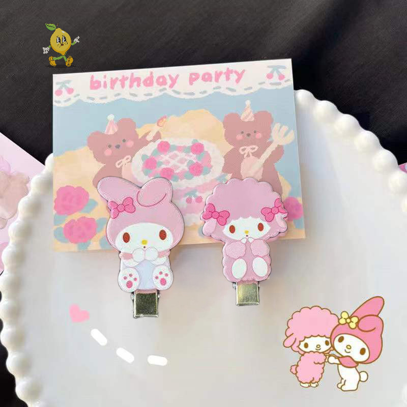 [mozh] น่ารักการ์ตูนแกะน้อย Hairpin น่ารักอะคริลิคด้านข้าง Bangs คลิปสําหรับสาว Headwear เครื่องประดับผม [TH]