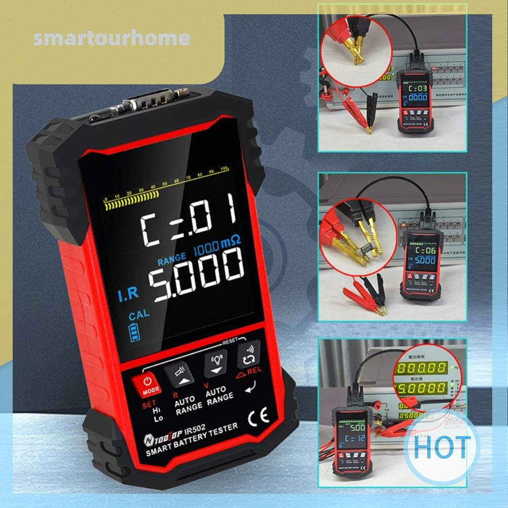 [smartourhome.th] Ir500/ir502 เครื่องทดสอบความต้านทานภายในแบตเตอรี่ 120V 0.00-10m -500 ความแม่นยําสู