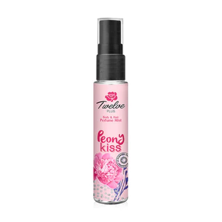 LeeMart เพอร์ฟูม ทเวลพลัส Twelve Plus 12Plus 25ML ระงับกลิ่นกาย สูตร พีโอนี คิส สีชมพู ขนาด 25 มล.