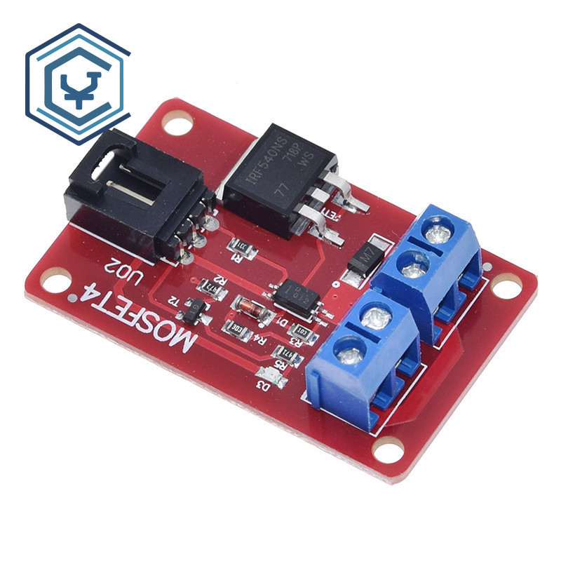 ช่อง 1 เส้นทาง MOSFET ปุ่ม IRF540 + MOSFET สวิทช์โมดูลสําหรับ IRF540 แยกโมดูล Arduino 1 ช่องสวิทช์ M