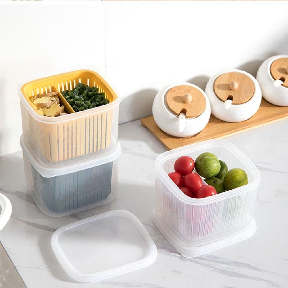 ออมส กล่องเก็บท่อระบายน้ํา, การเรียงลําดับอาหารพร้อมฝาปิดกล่องแช่แข็งสด, กล่องซีลกระเทียมหัวหอมมัลติฟังก์ชั่นที่ทนทาน - รูปที่ 6