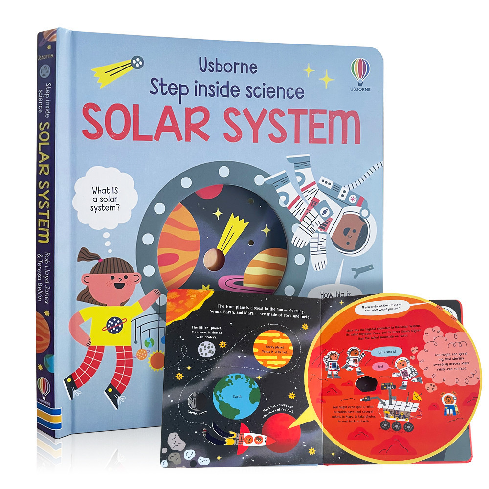 Usborne Step Inside Science Solar System Educational Montessori English Book for Kids Children Picture Book