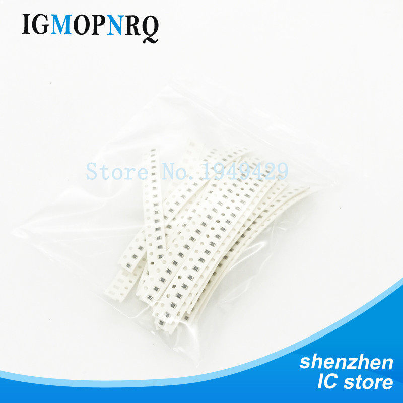 ขายร้อน 0603 SMD Resistor Kit Assorted Kit 1ohm-10M ohm 1% 36valuesX20pcs = 720pcs, ตัวอย่างชุดตัวอย