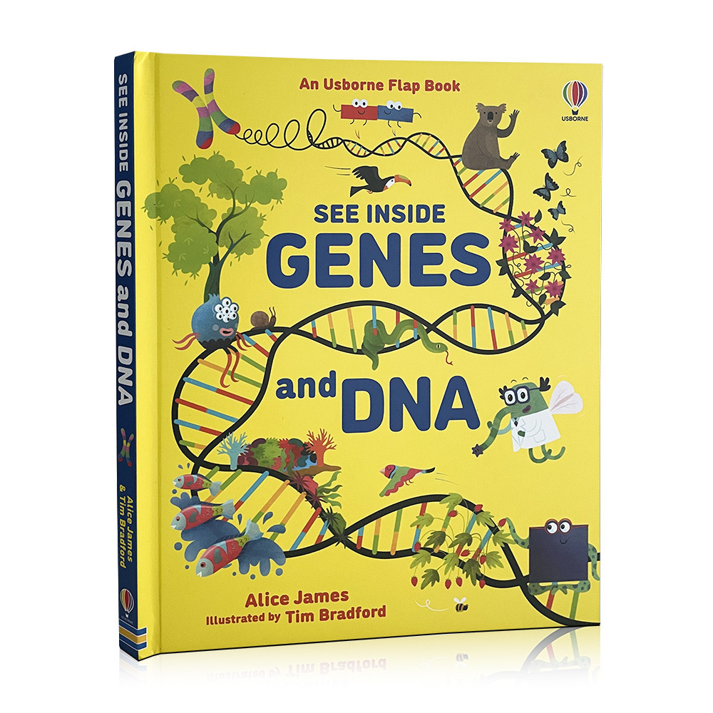 Usborne See Inside Genes and DNA Montessori Educational English Book for Kids Baby 3D Flap Board Book