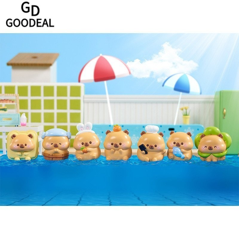 ของเล่นตุ๊กตา Goodeal กล่องฟิกเกอร์อนิเมะ ของขวัญเด็กผู้หญิง CAPYBARA V3 Series