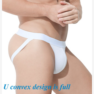 ผู้ชายกลวงคู่ทองเอวต่ําสีทึบยู-นูนการออกแบบอวบยืดหยุ่นสบายผอ…