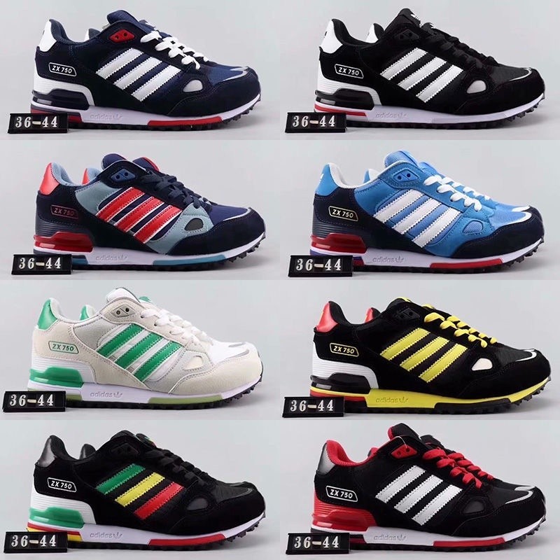 ของแท้ 100% adidas casite zx750 รองเท้าผ้าใบ Sportmen รองเท้าผู้หญิง unisex retro casual กีฬาเขียน R