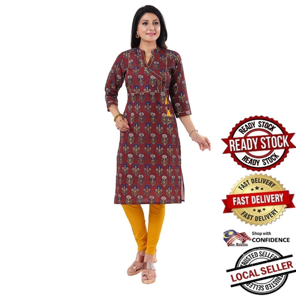 Kurti ผู้หญิงอินเดียออกแบบใหม่ kurti ชุด kurti plus size kurti มุสลิม kurti ชุดพร้อมกางเกง kurti top
