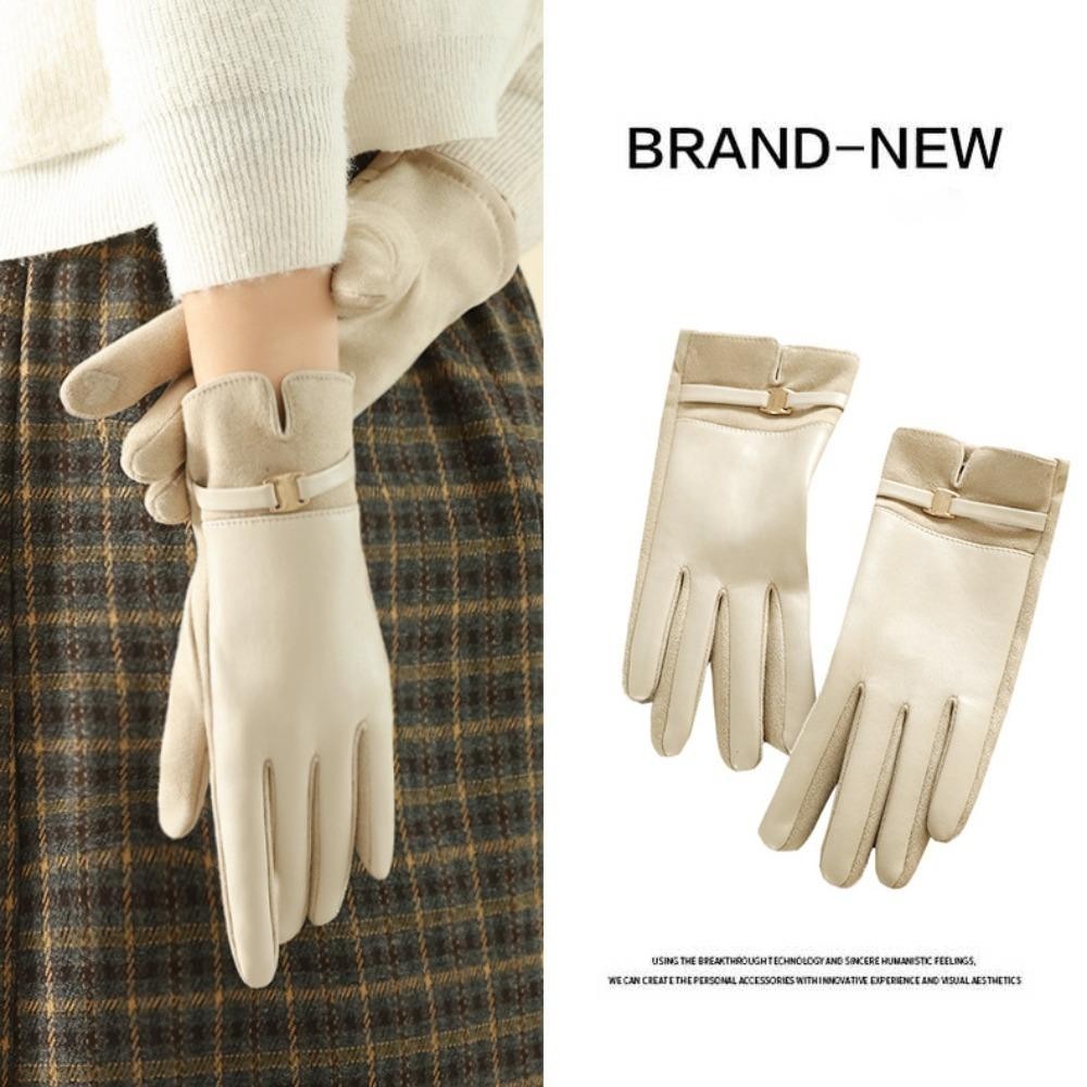 ฟอง ถุงมือฤดูหนาว,ถุงมือหน้าจอสัมผัสกันน้ําที่อบอุ่น, 2024 เต็มนิ้วหน้าจอสัมผัสถุงมือเล่นสกีผู้หญิงผู้ชาย - รูปที่ 4